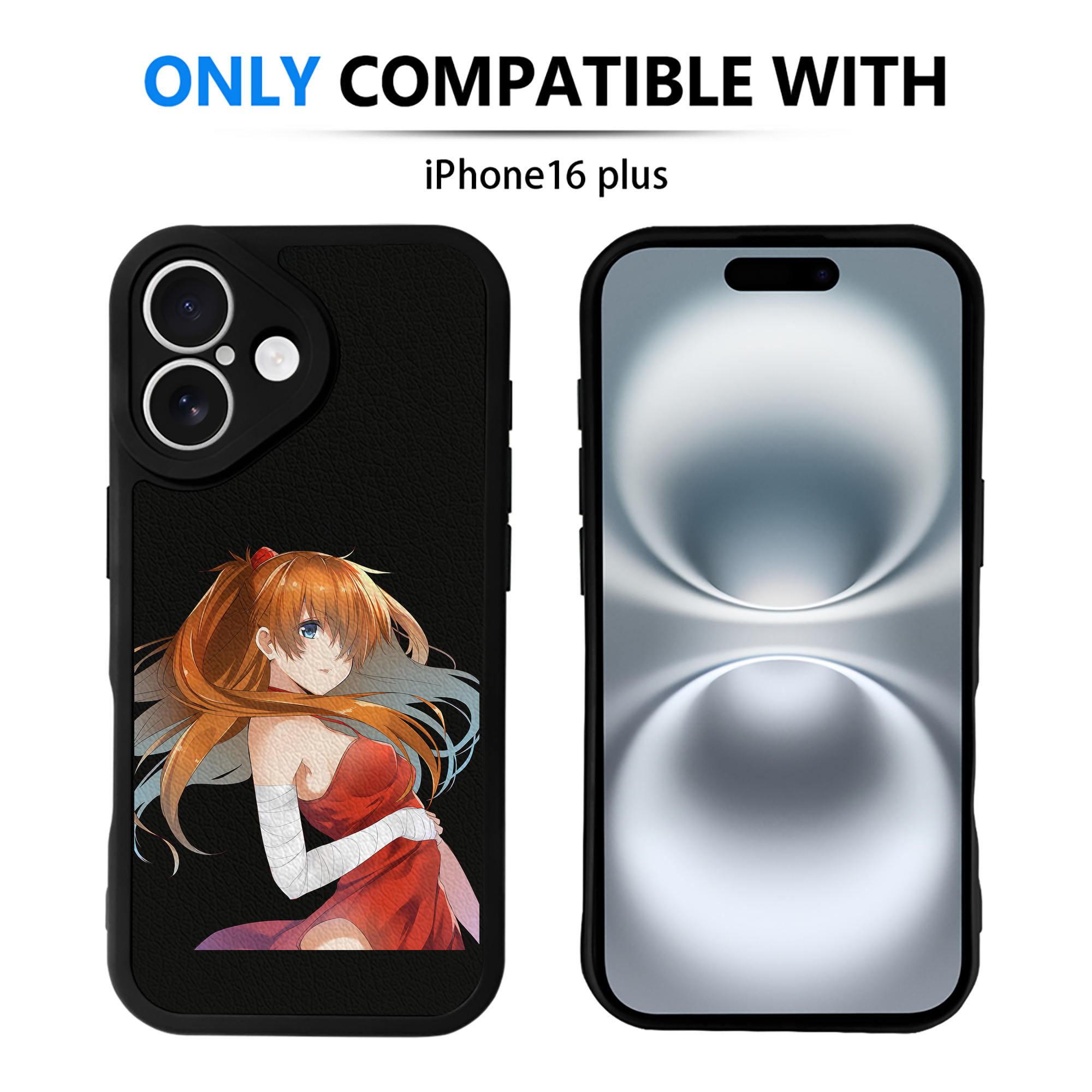（画像用） EVA 新世紀エヴァンゲリオン 【iPhone 16シリーズ対応】シリコンスマホケース（レザー調） 材質：シリコン